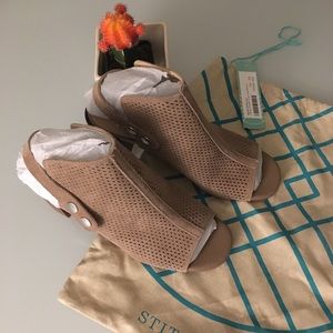 NWT Falinna Suede Peep Toe Bootie - Stitch Fix